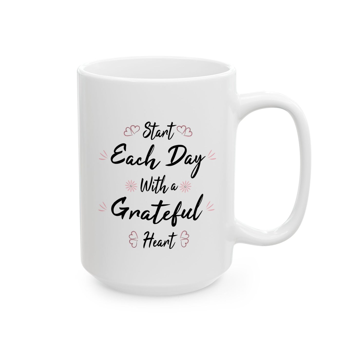 Wellness Mug - Start Each Day Hearts