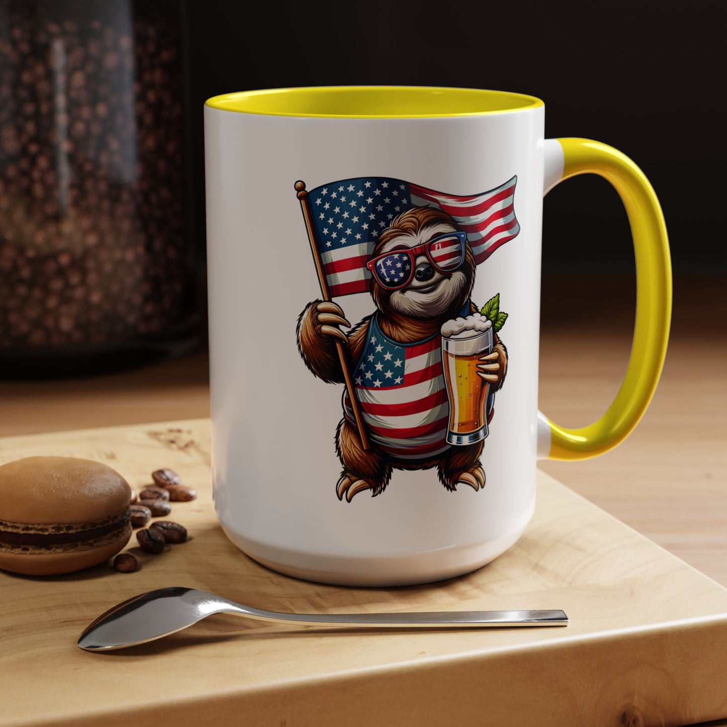 4th of July Mug - Merica Sloth