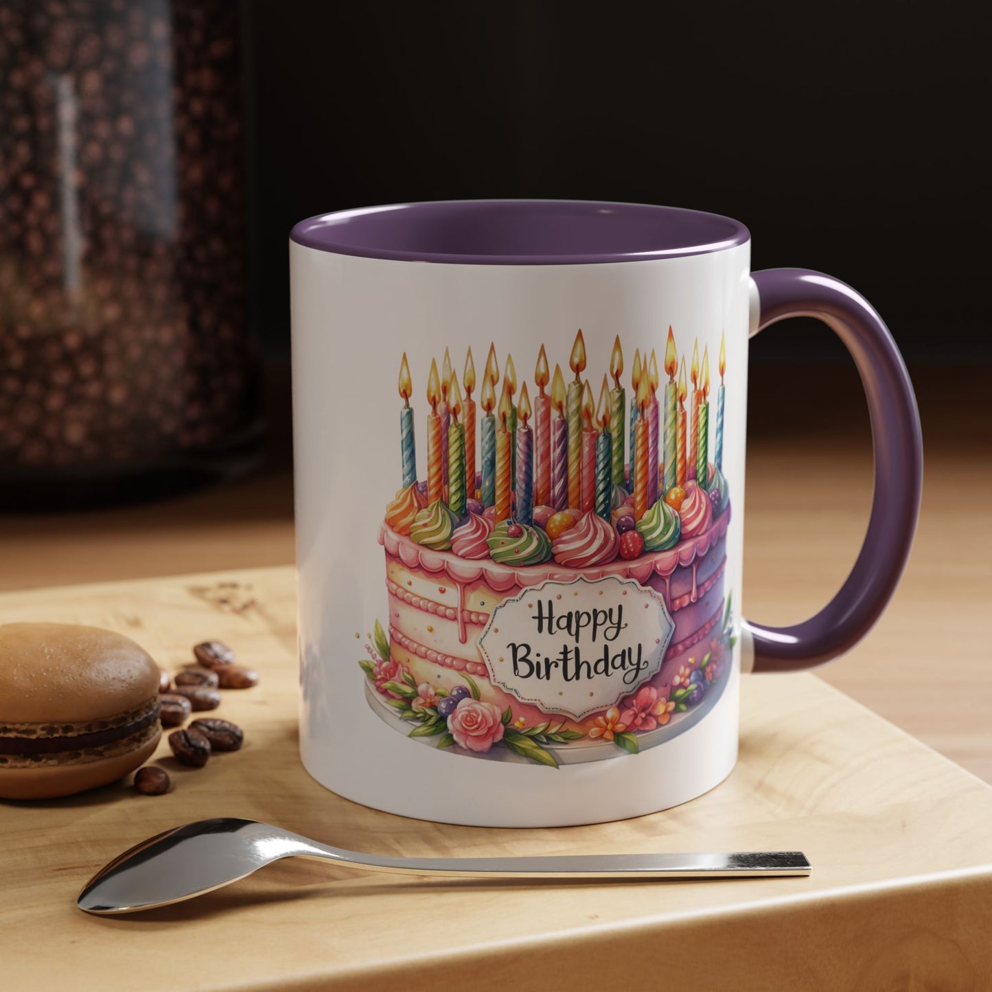Birthday Mug - Happy Birthday Large Cake With...