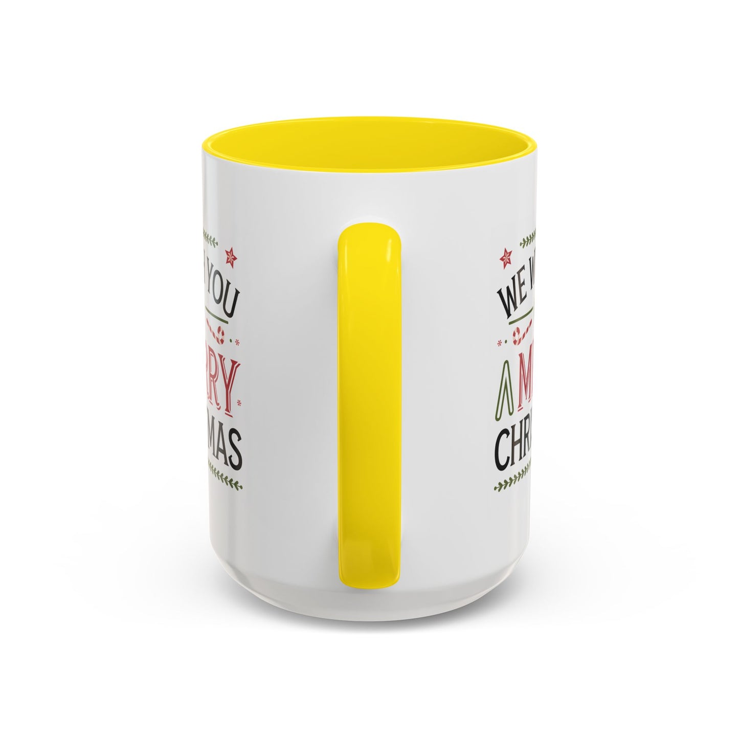 Christmas Mug - We Wish You a Merry Christmas Blue Green & Red Text