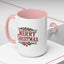 Christmas Mug - Merry Christmas Maroon Text Ornament Decorations