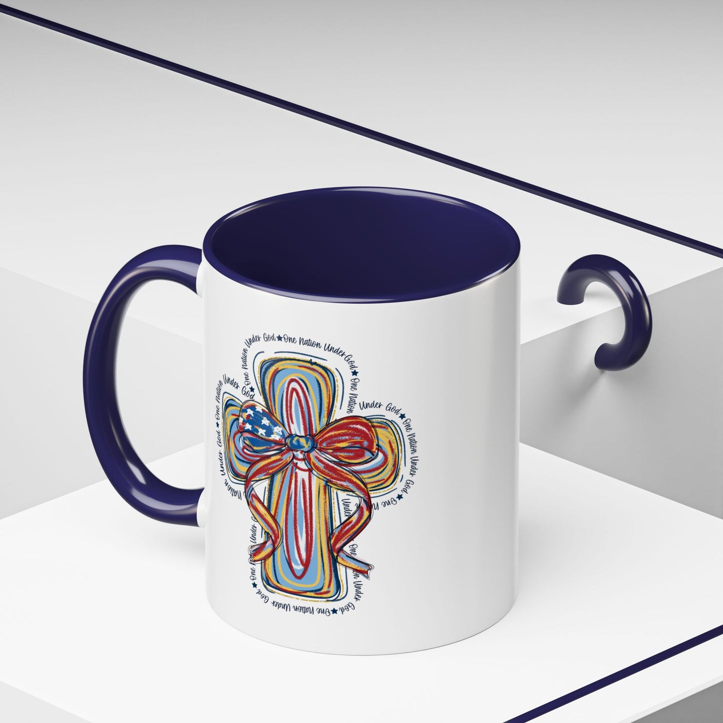 4th of July Mug - Christian Cross Bow