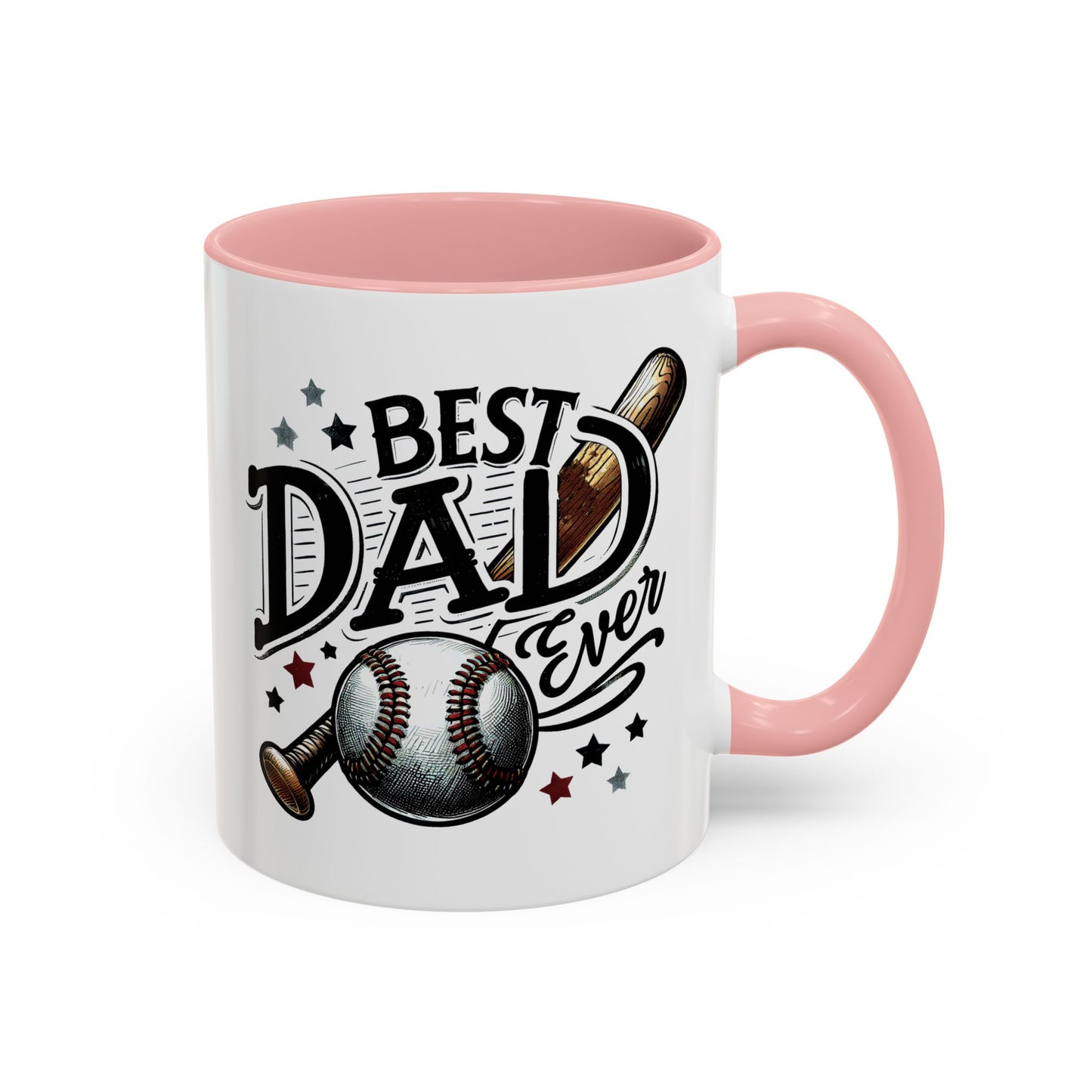 Father's Day Mug - Best Dad Ever Baseball