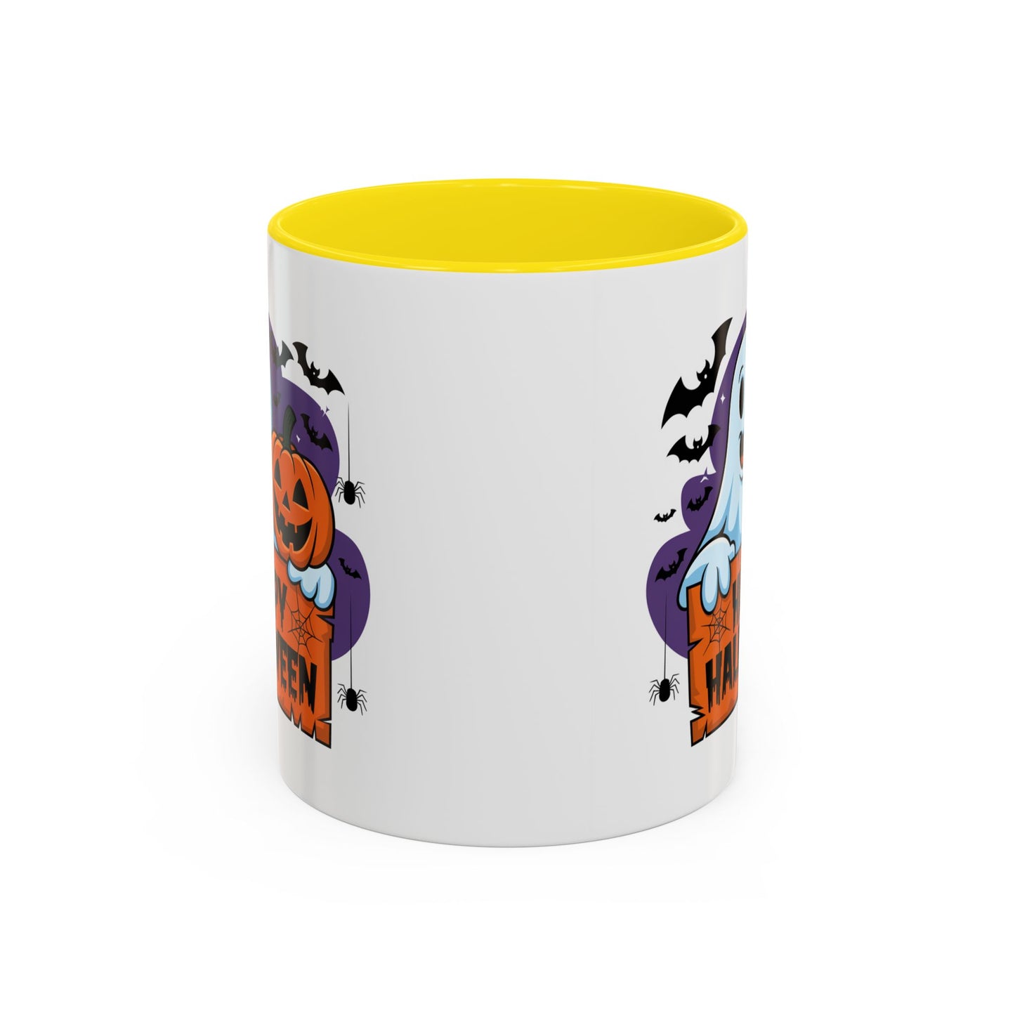 Halloween Mug - Winking Ghost With Pumpkin