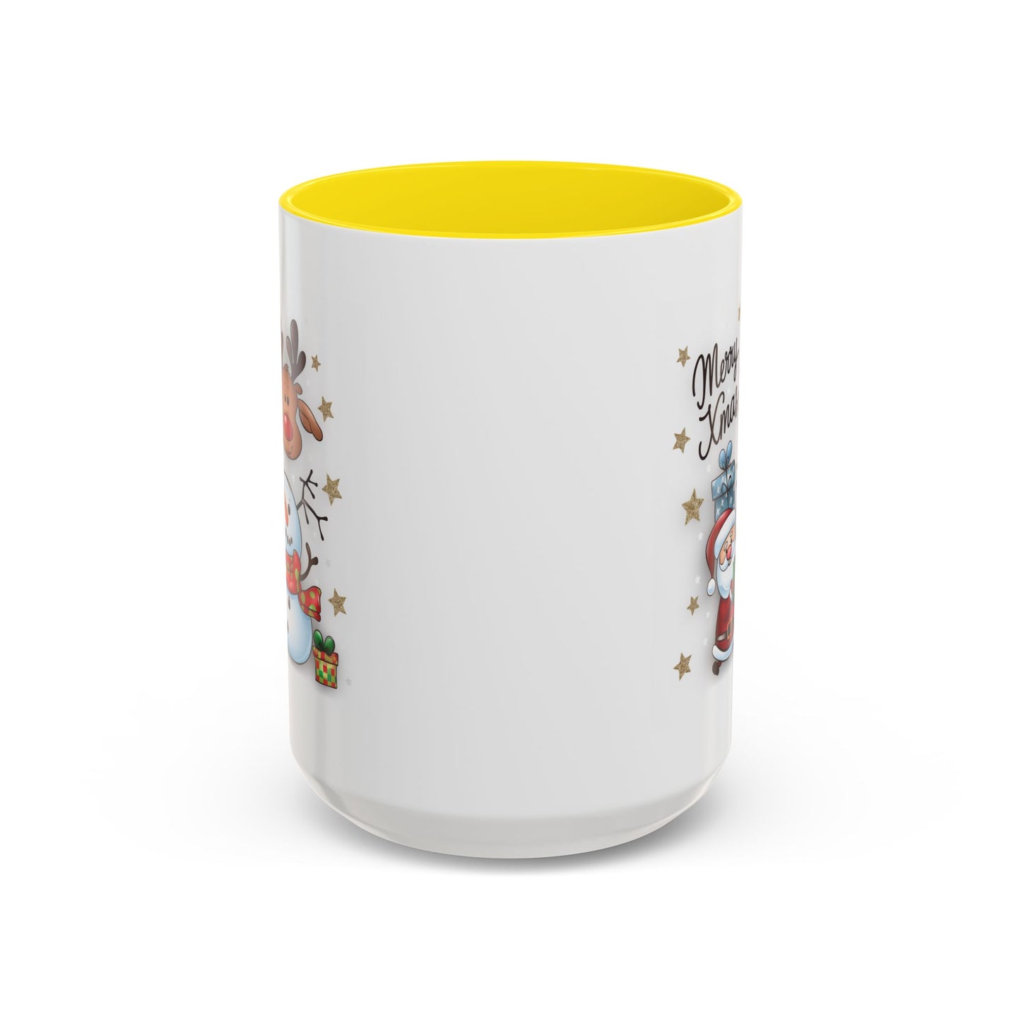 Christmas Mug - Merry Xmas Santa Snowman Reindeer