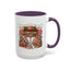 Christmas Mug - Candy Cane Lane White Text Ornaments Candy