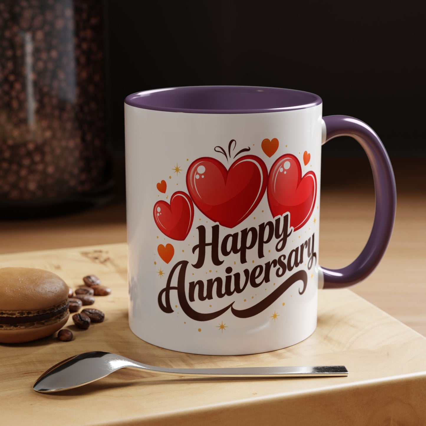 Anniversary Mug - Happy Anniversary Hearts