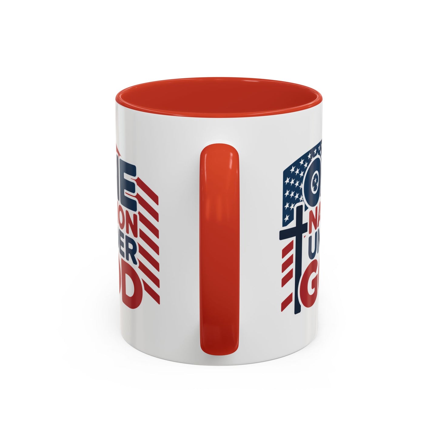 Religious Mug - One Nation Flag Cross