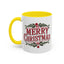 Christmas Mug - Merry Christmas Maroon Text Ornament Decorations