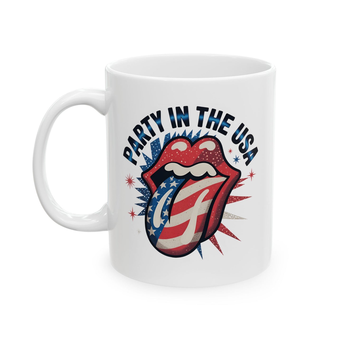 4th of July Mug - Party in the USA Tongue
