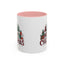 Christmas Mug - Merry Christmas Tartan Text Trees Presents