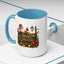 Christmas Mug - Merry Christmas Gold Text Santa Point Ornaments