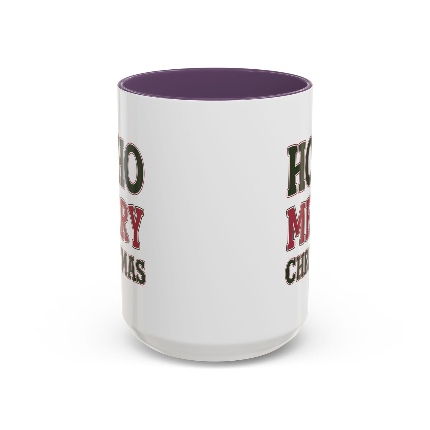 Christmas Mug - Ho Ho Ho Merry Christmas Red & Green Text 4
