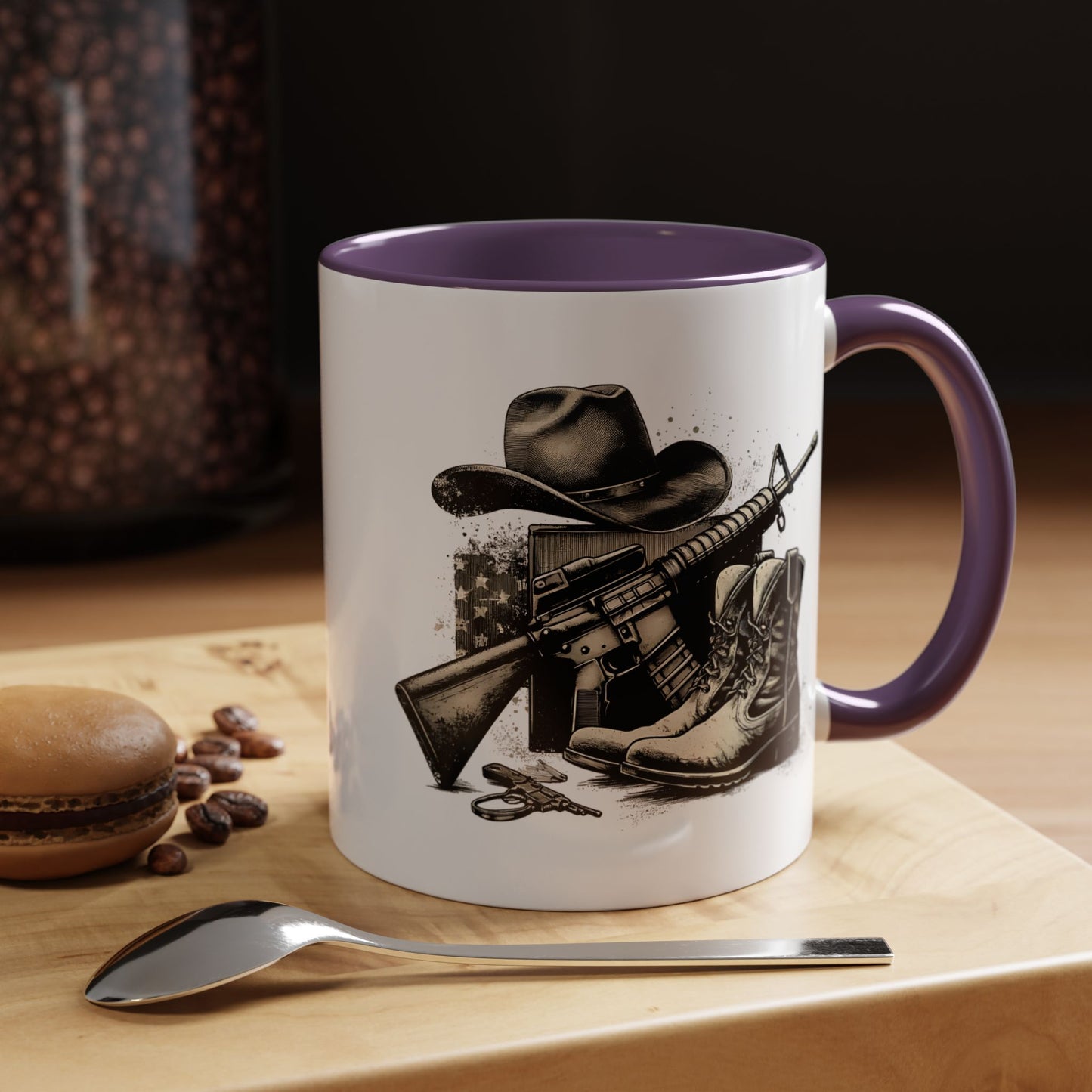 4th of July Mug - Soldier Hat Boots Gun