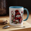Christmas Mug - Burgundy Snowman