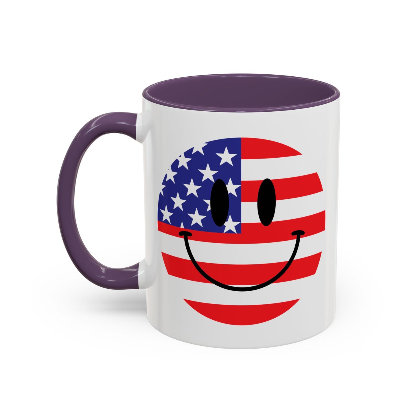 4th of July Mug - America Smiley Face