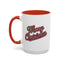 Christmas Mug - Merry Christmas Red & Black Baseball Text