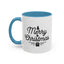 Christmas Mug - Merry Christmas Black Text Tree Star Present