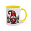 Christmas Mug - Gnome with Christmas Wreath