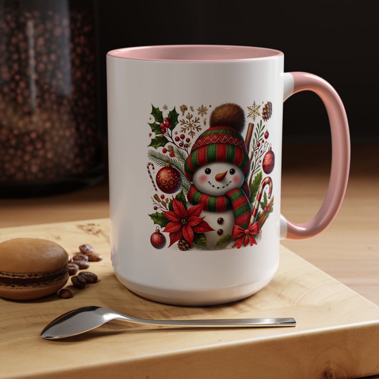 Christmas Mug - Red and Green Snowman