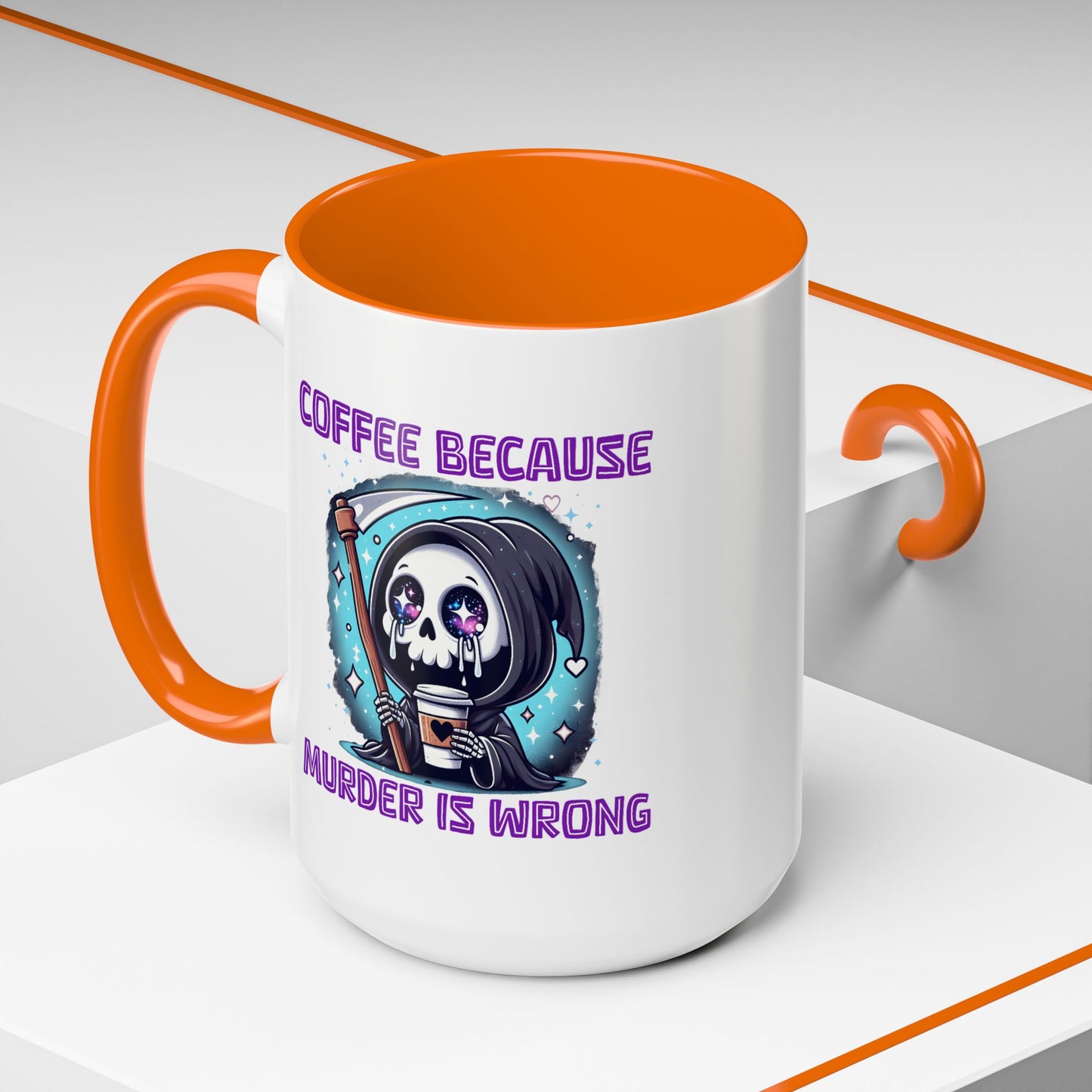 Humor Mug - Coffee Because Murder is Wrong