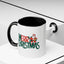 Christmas Mug - Merry Christmas Green & Red Text Santa Present