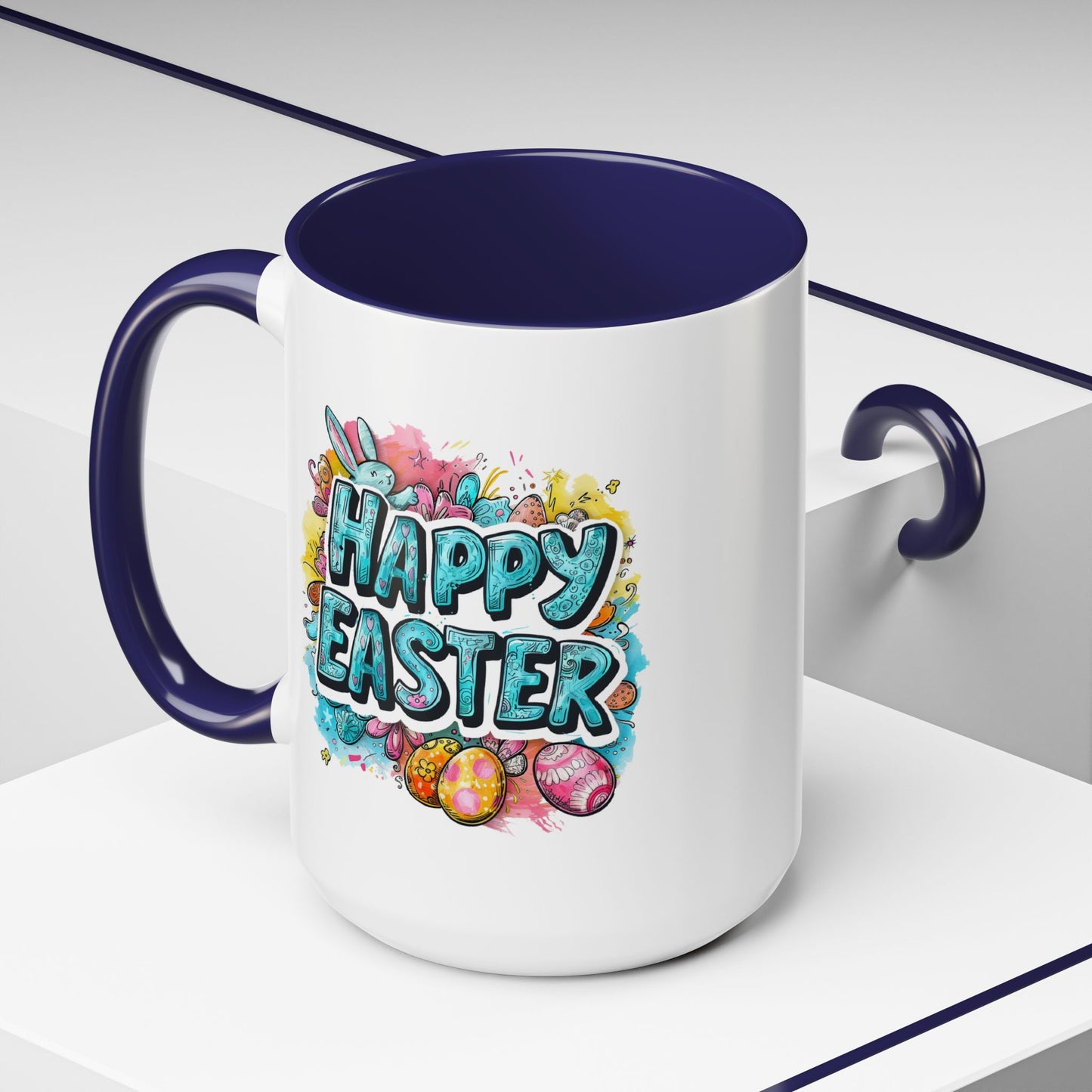 Easter Mug - Happy Easter Blue