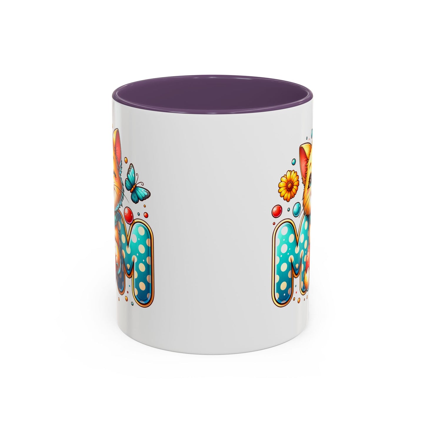 Mother's Day Mug - Mom Cat Red Heart
