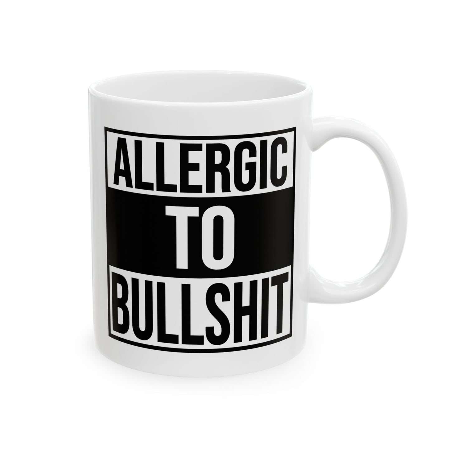 Adult Mug - Allergic To Bullshit