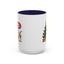 Christmas Mug - Happy Holidays Callout Santa Tree Presents Reindeer