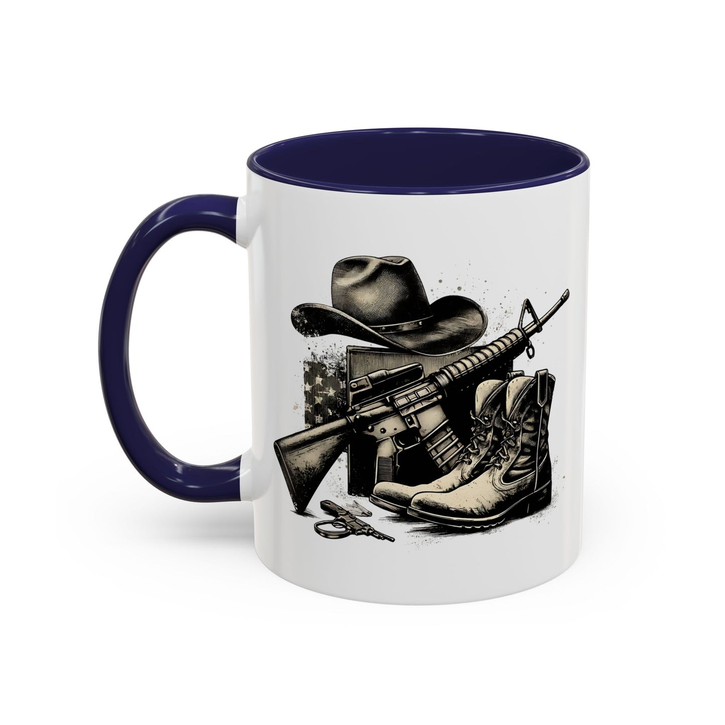 4th of July Mug - Soldier Hat Boots Gun