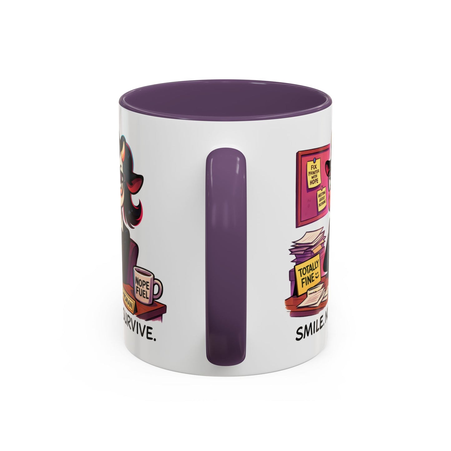 Office Mug - Smile Nod Survive