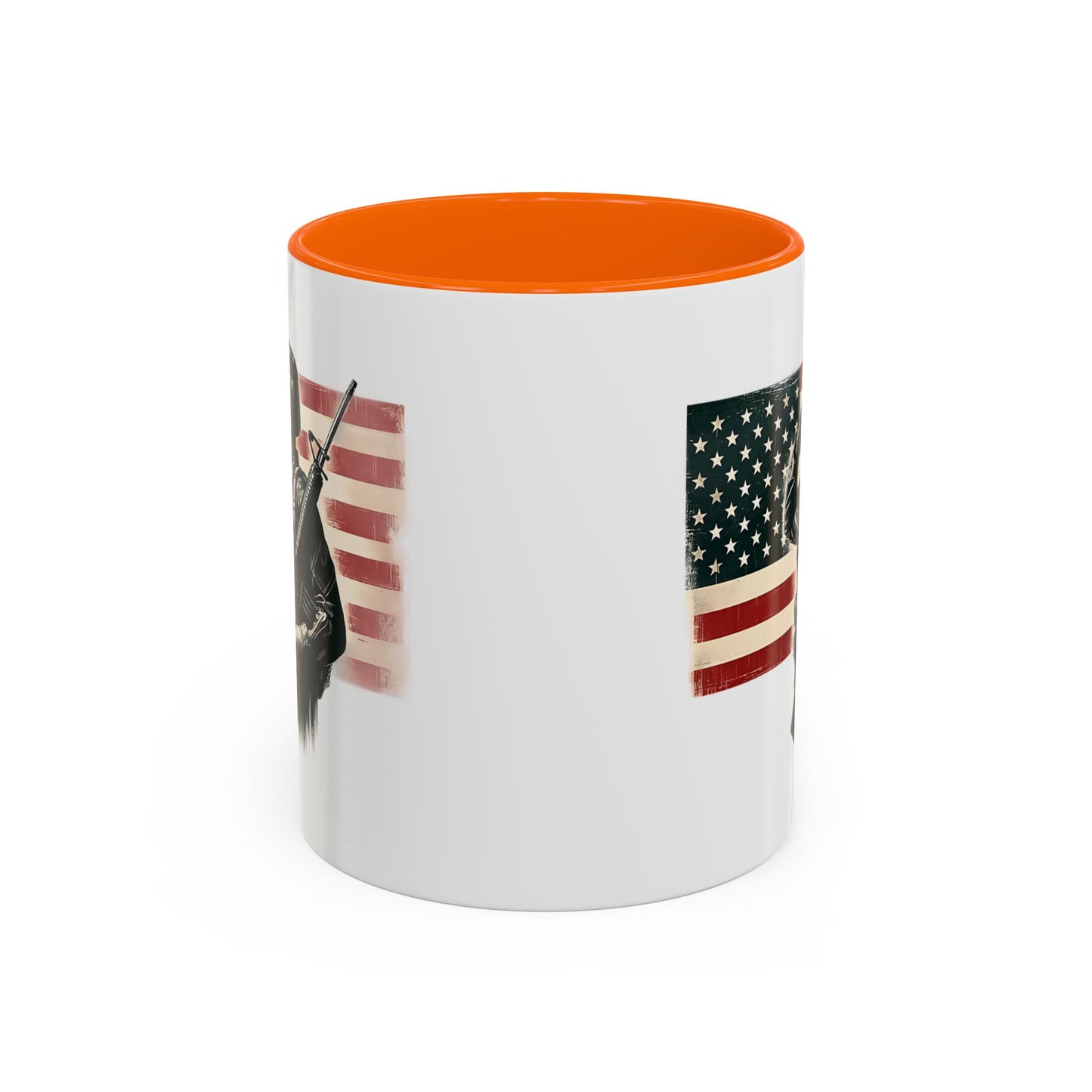 4th of July Mug - Soldier American Flag