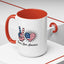 4th of July Mug - Peace Love America
