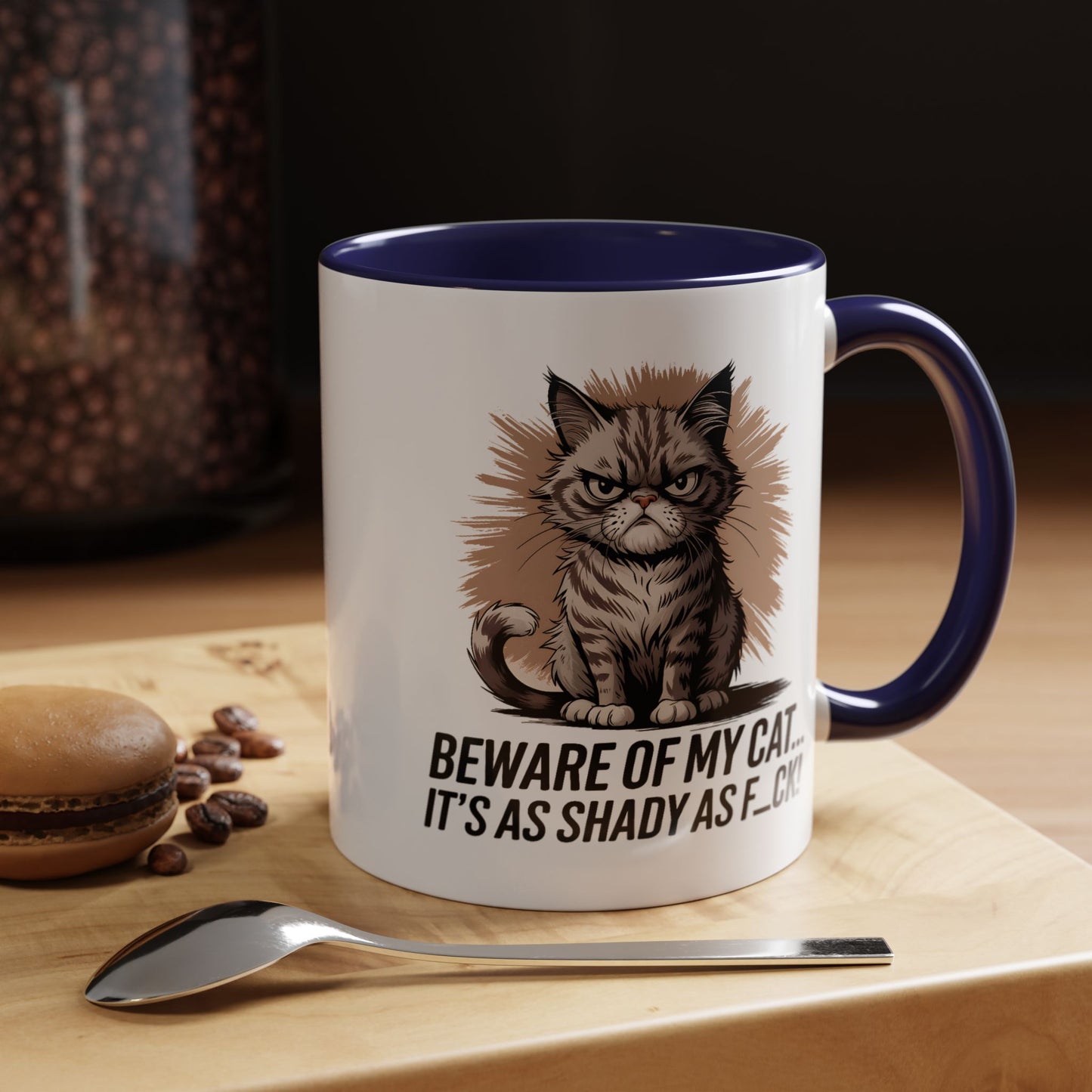 Humor Mug - Beware of My Cat
