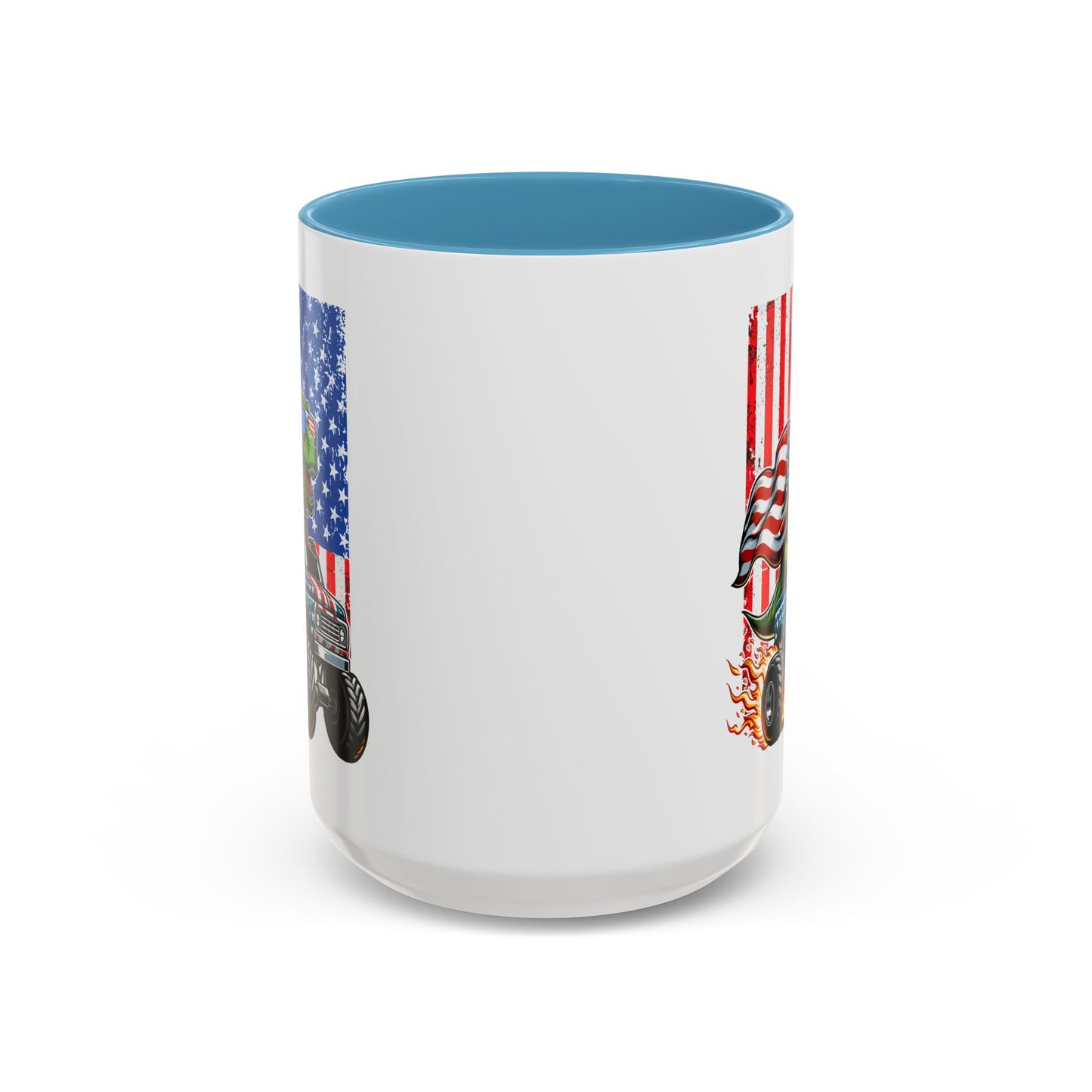 4th of July Mug - T Rex Riding Monster Truck