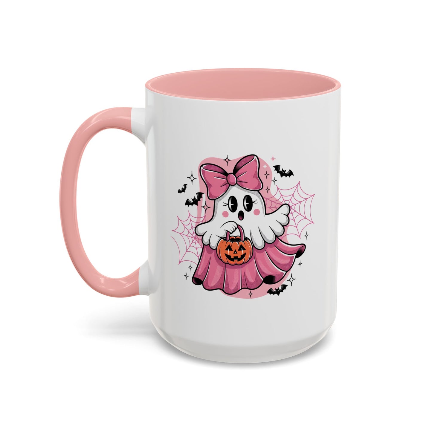 Halloween Mug - Ghost With Pink Bow