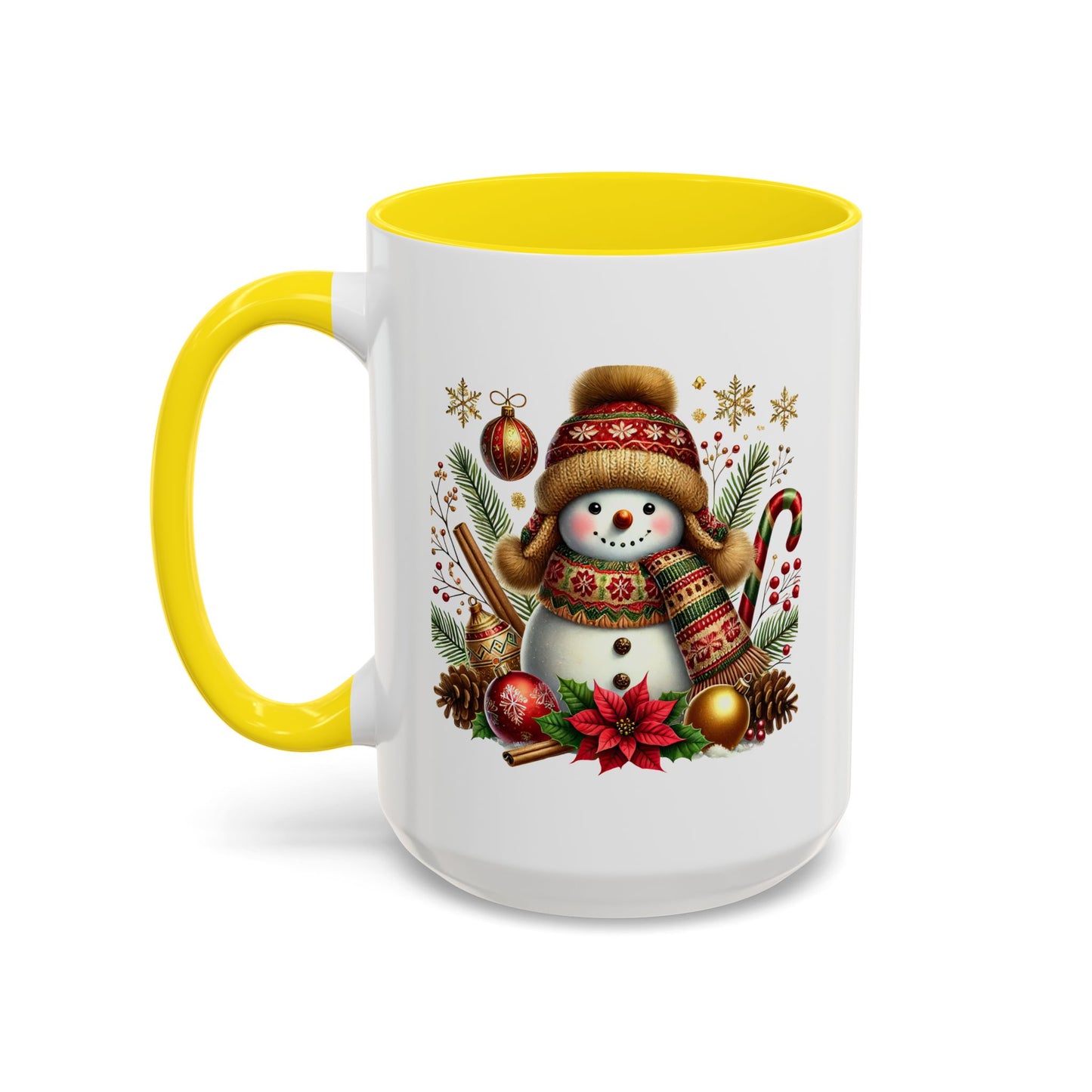 Christmas Mug - Gold Snowman