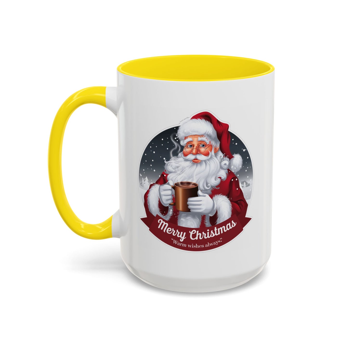 Christmas Mug - Merry Christmas Warm Wishes Always Santa
