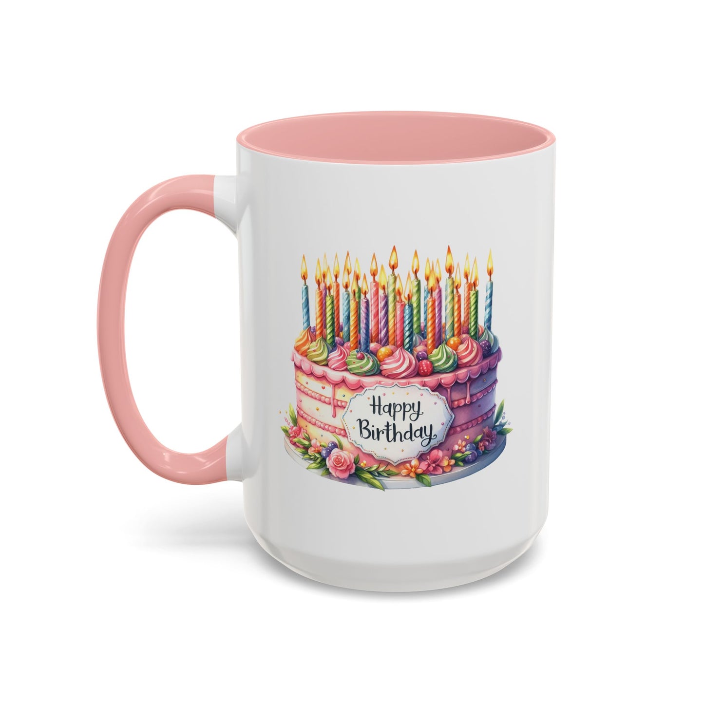 Birthday Mug - Happy Birthday Large Cake With...