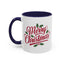 Christmas Mug - Merry Christmas Red Text Mistletoe