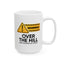 Humor Mug - Warning Over the Hill