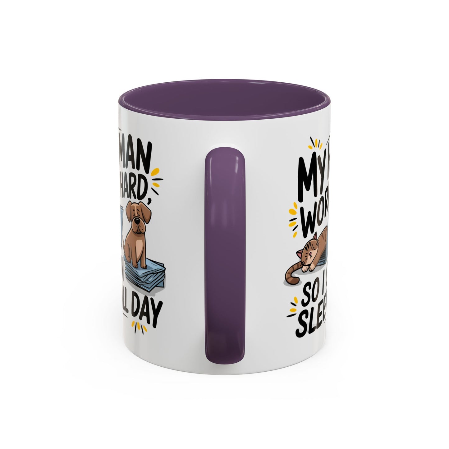 Animal Mug - My Human Works Hard