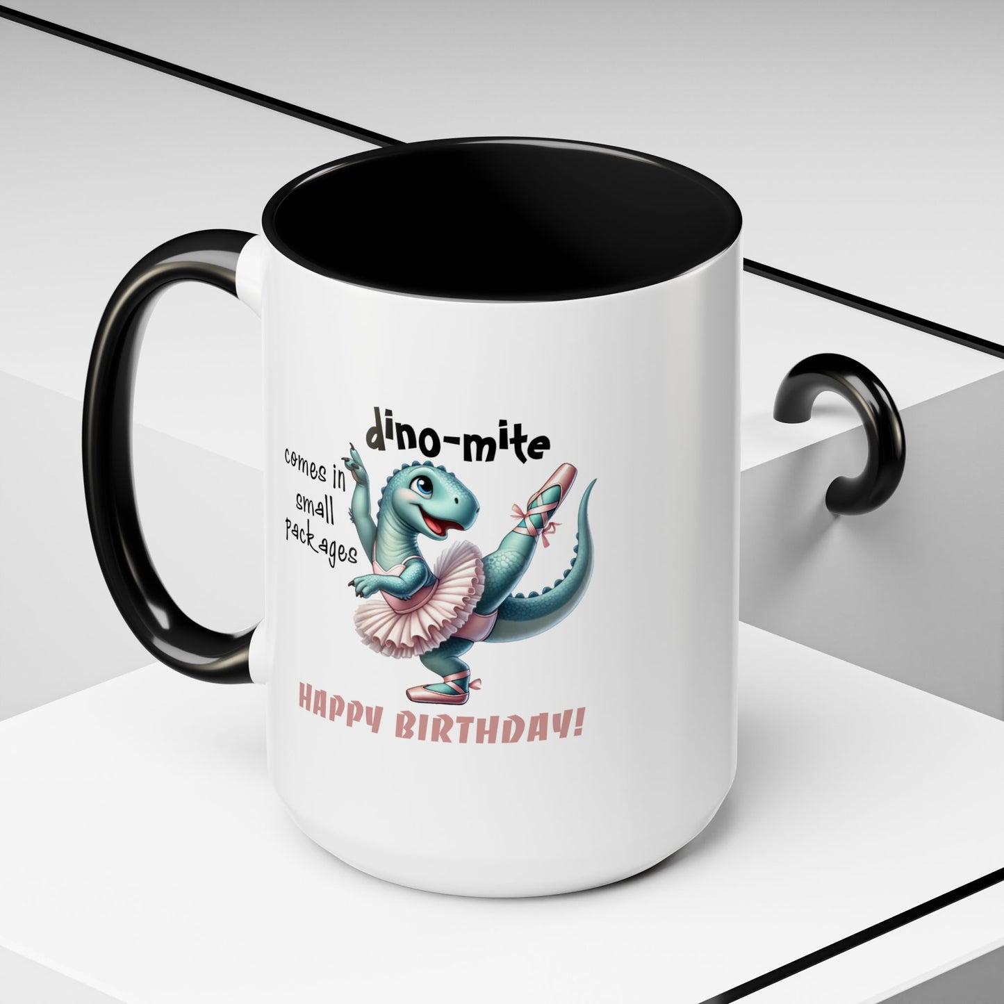 Birthday Mug - Dino-mite (Girl)