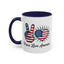 4th of July Mug - Peace Love America