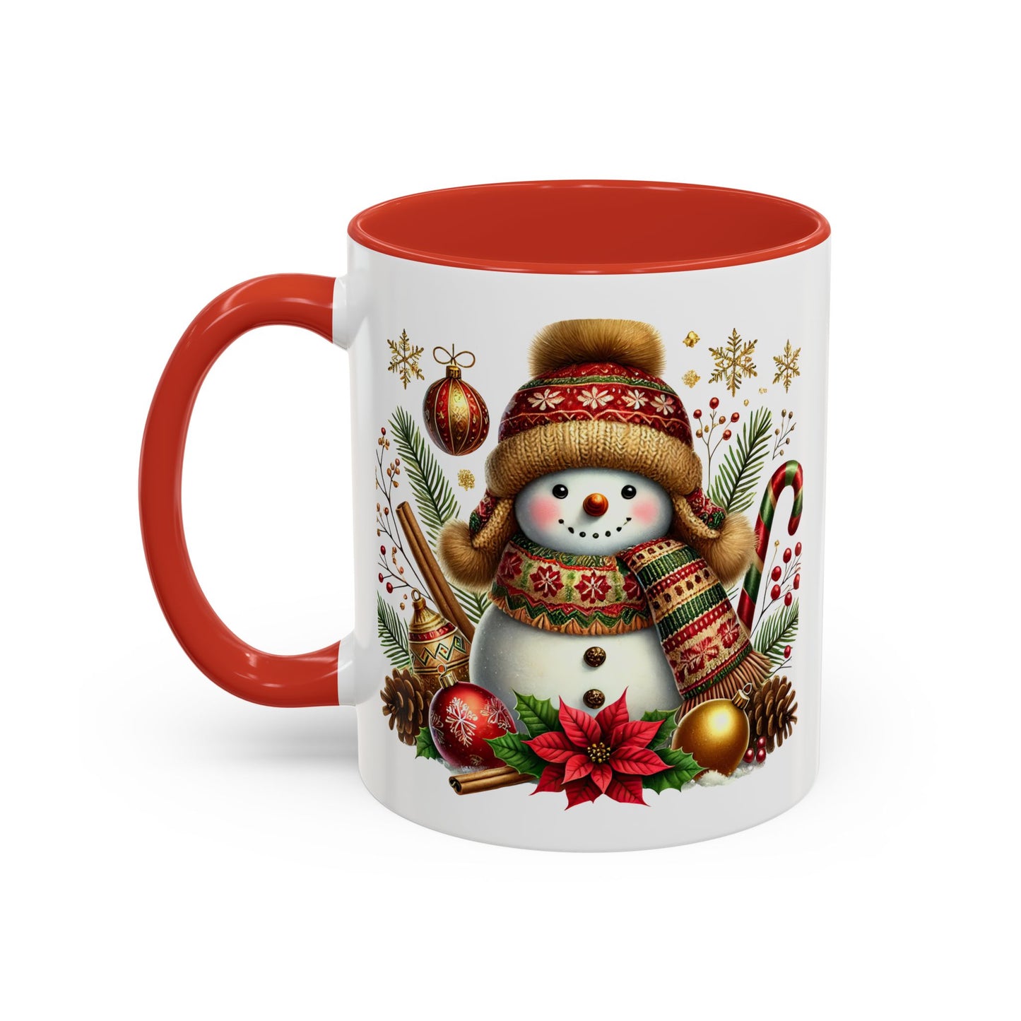 Christmas Mug - Gold Snowman