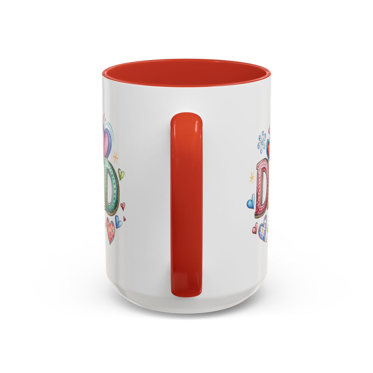 Father's Day Mug - Dad Hearts