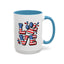 4th of July Mug - Animal Love USA Flag