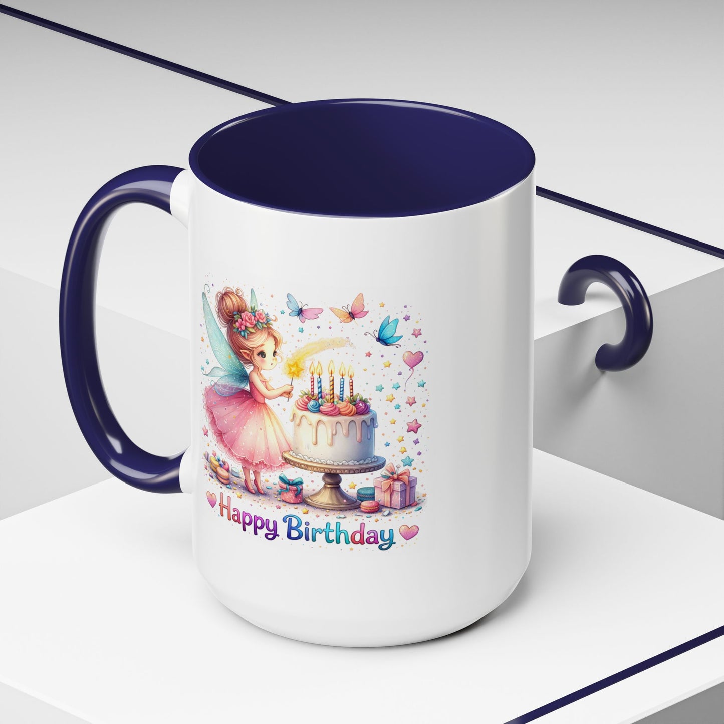 Birthday Mug - Fairy Butterflies