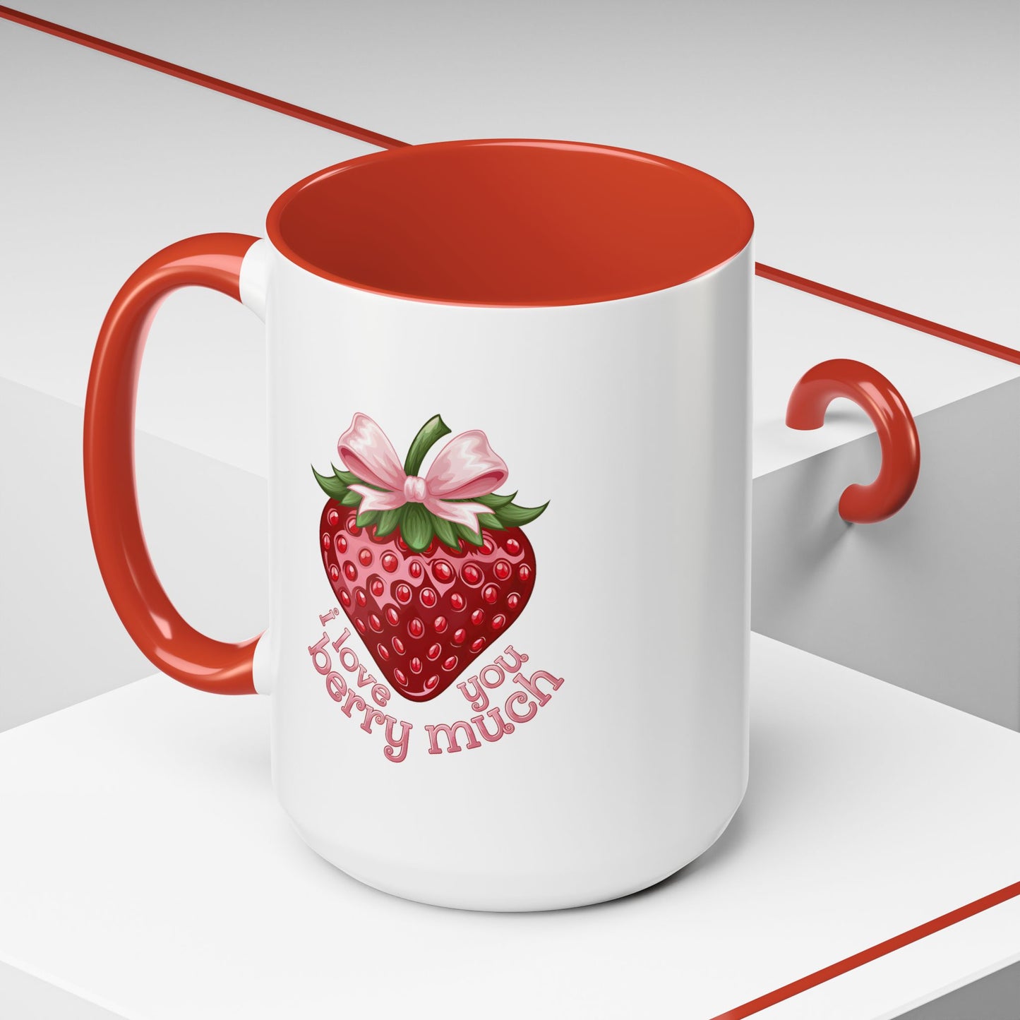 Valentine's Day Mug - I Love You Strawberry